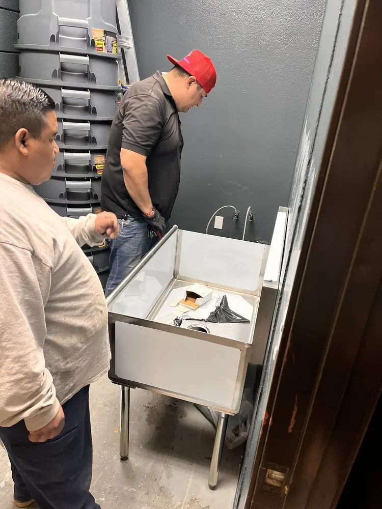 Commercial plumbing and sink installation in Grayling